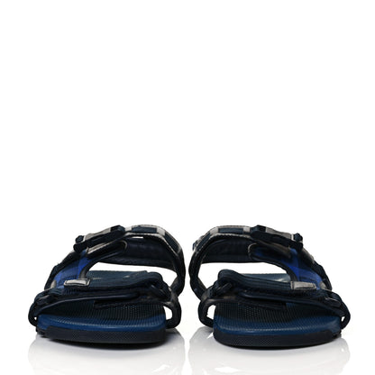 Louis Vuitton Damier Graphite Sandals 8 Navy 2 of 8