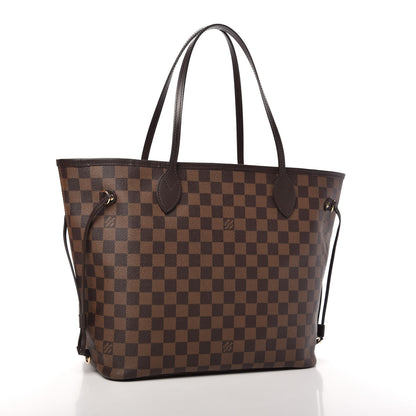 Louis Vuitton Damier Ebene Neo Neverfull MM Rose Ballerine 3 of 12