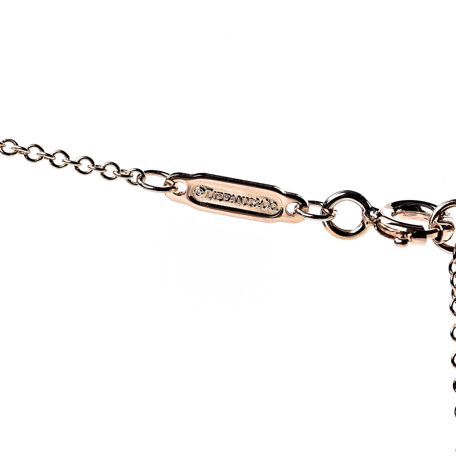 Tiffany 18K Rose Gold Small T Smile Pendant Necklace 5 of 6