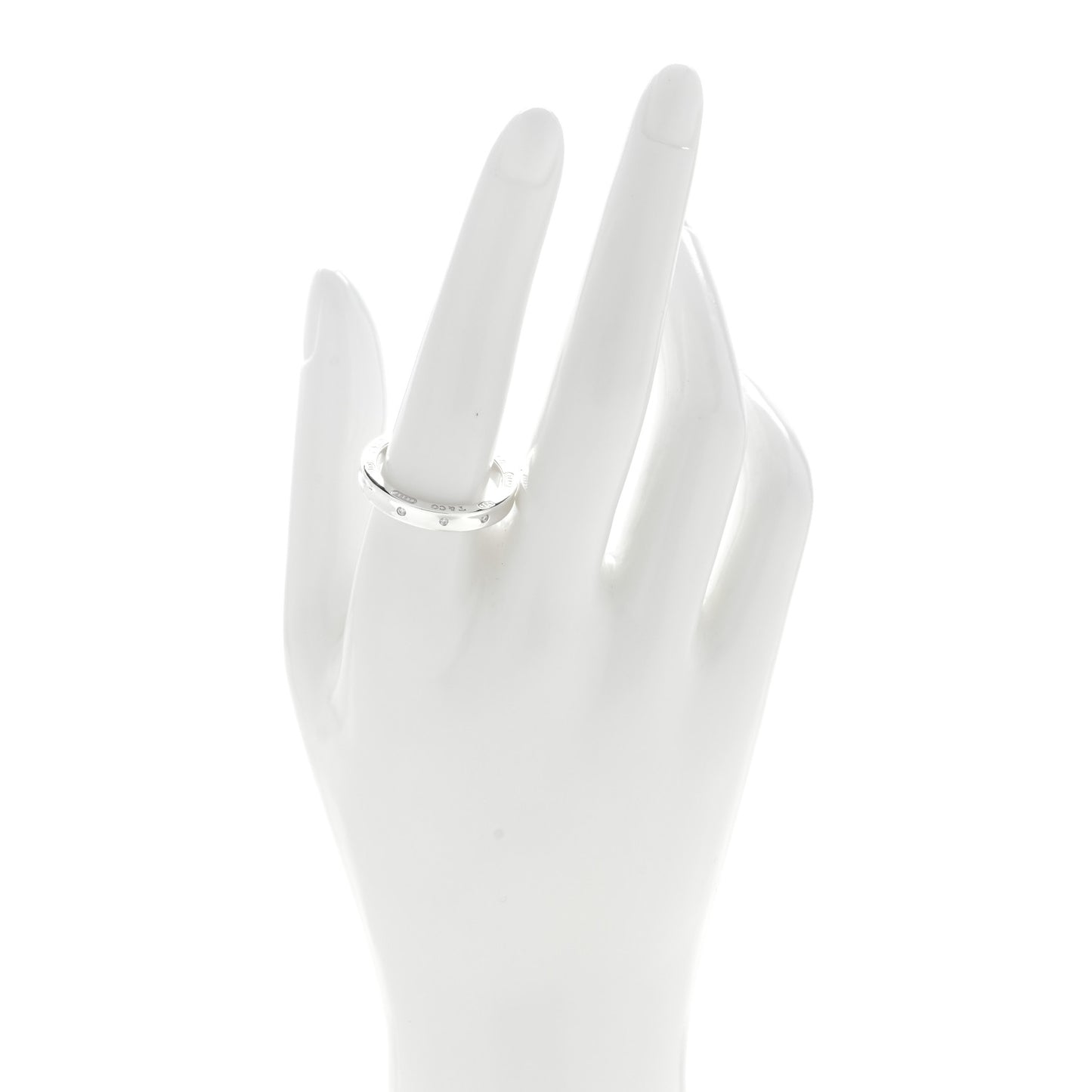 Sterling Silver 3 Diamond 1837 Ring 48 4.5