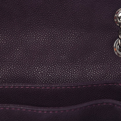 Chanel Iridescent Caviar Quilted Medium Lady Pearly Flap Plum 16 of 18