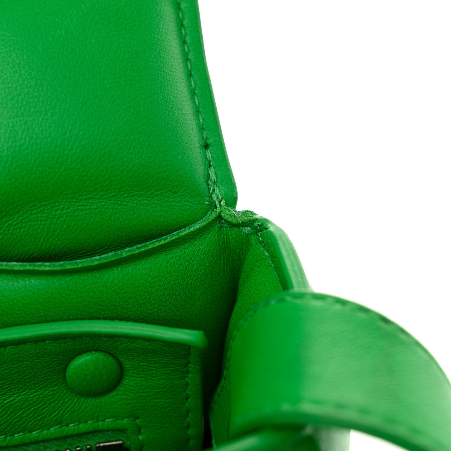 Nappa Maxi Intreccio Padded Cassette Crossbody Bag Parakeet