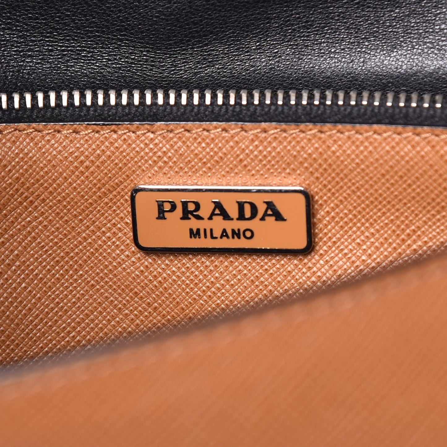 Saffiano Embroidered Pattina Crossbody Bag Caramel Ghiaccio