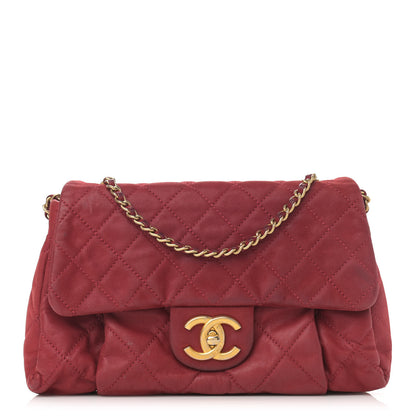 Chanel Iridescent Calfskin Quilted Small Chic Quilt Flap Red 1 of 13