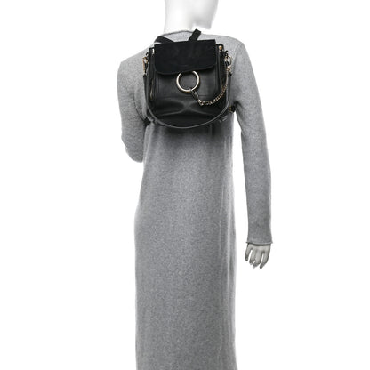 Chloe Suede Calfskin Small Faye Backpack Black 2 of 11