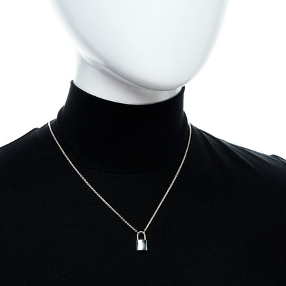 Louis Vuitton Sterling Silver Lockit Necklace 2 of 5