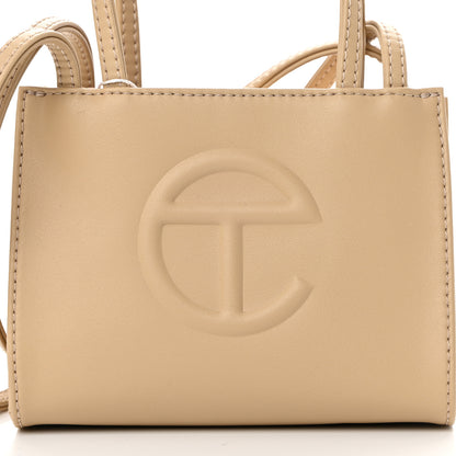 Telfar Vegan Leather Small Shopping Bag Cream 8 of 10