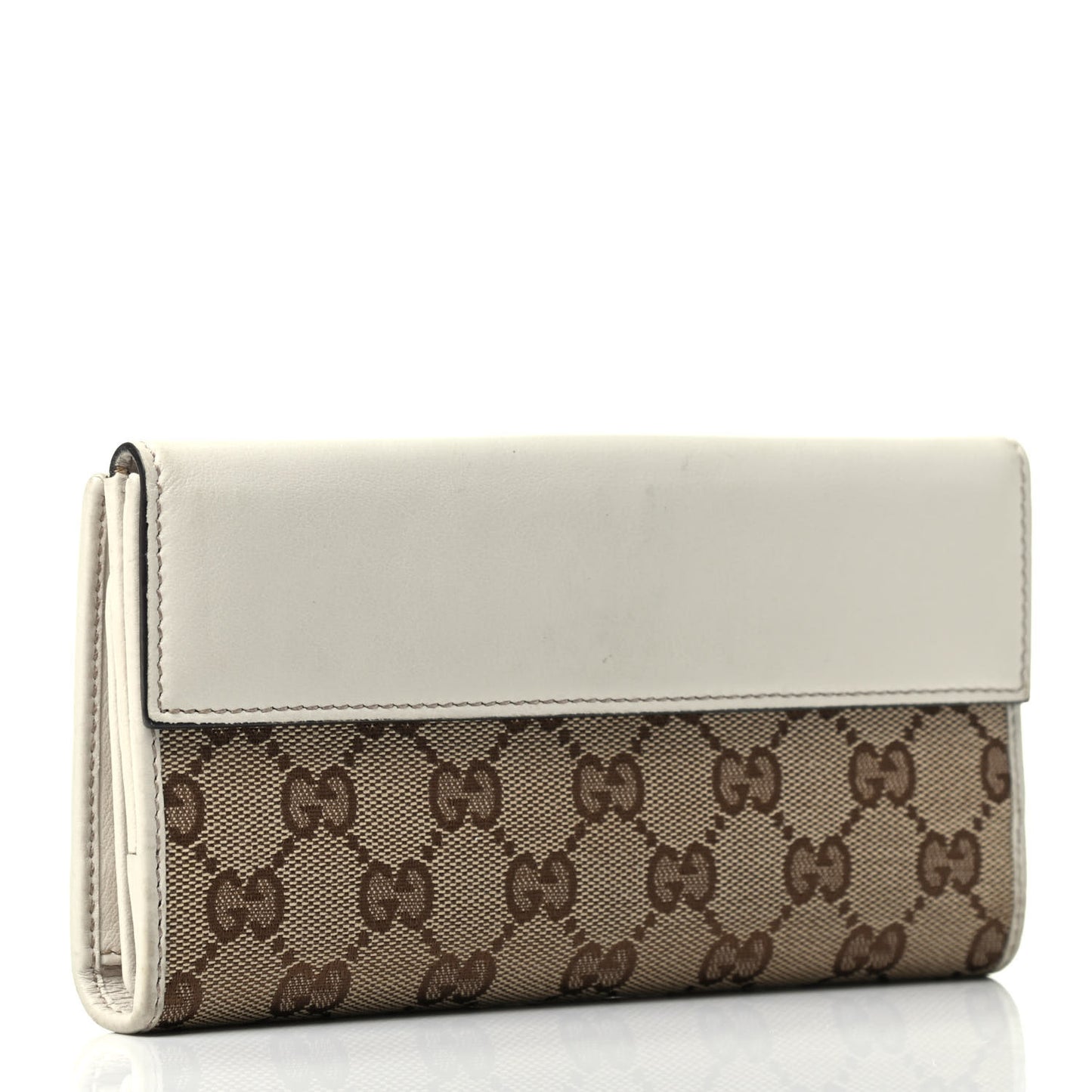 Monogram Heart Continental Wallet Off White