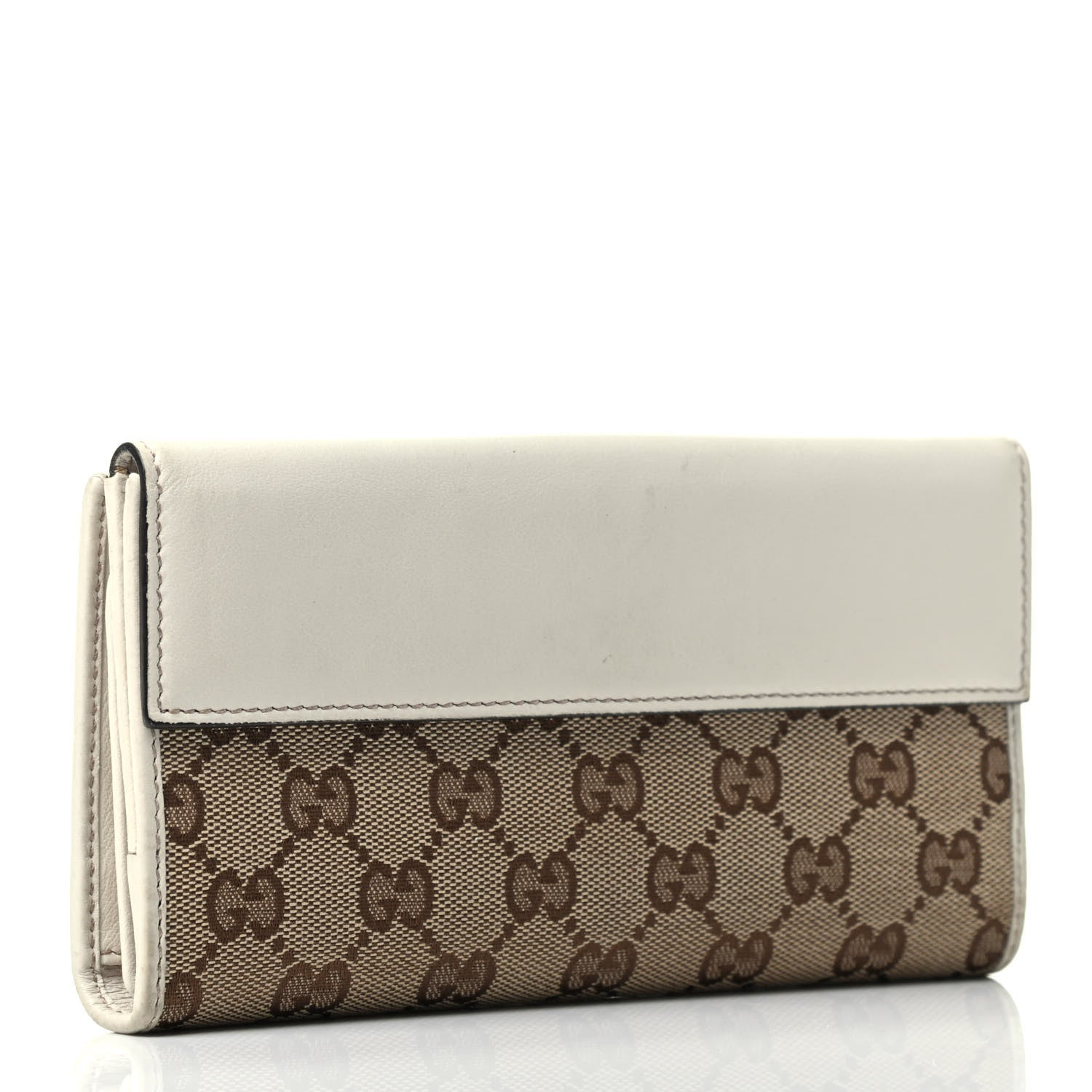 Gucci Monogram Heart Continental Wallet Off White 2 of 3