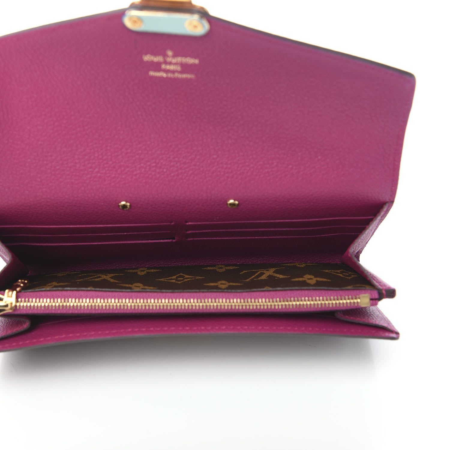 Louis Vuitton Monogram Pallas Wallet Grape 4 of 7