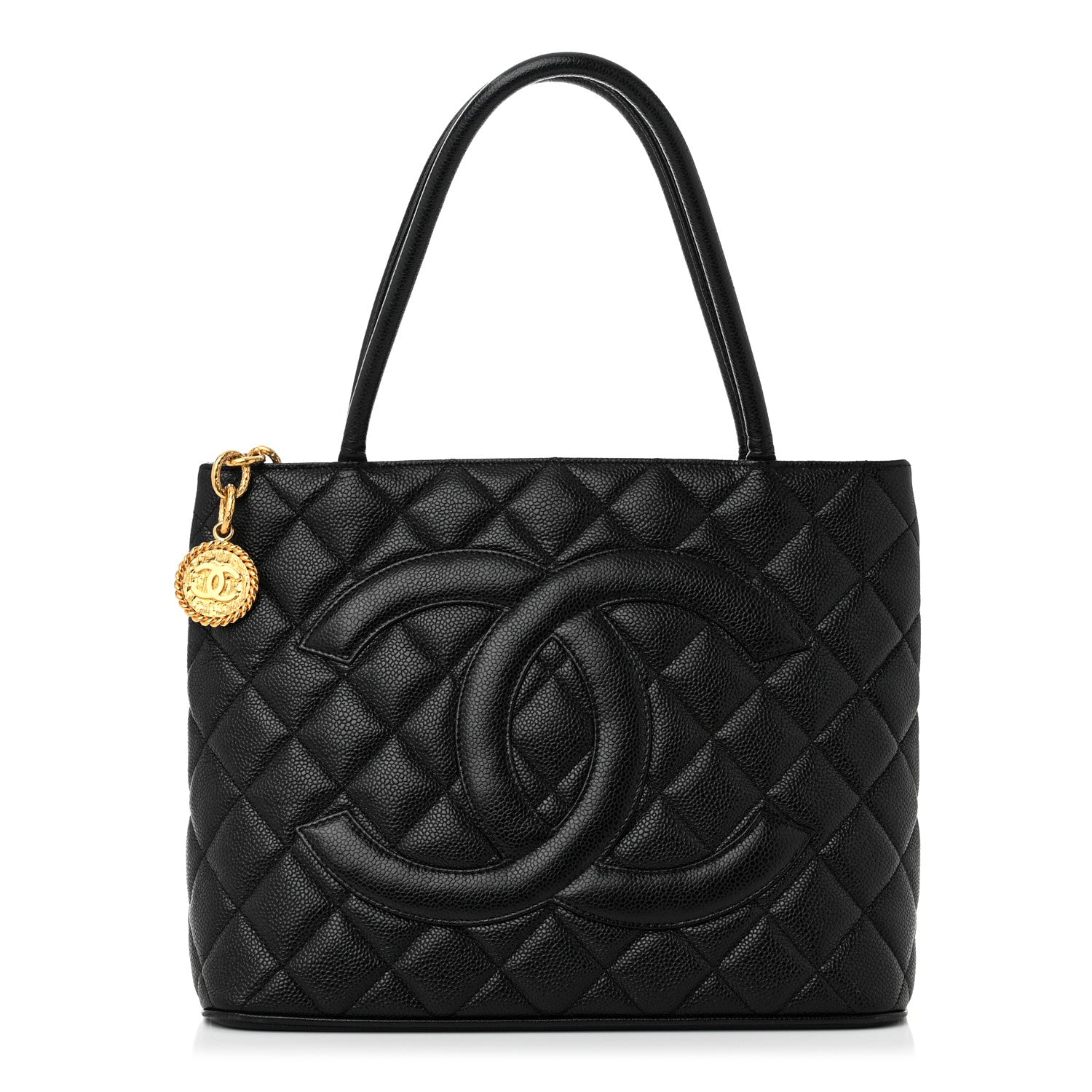 Chanel Caviar Quilted Medallion Tote Black 1 of 12