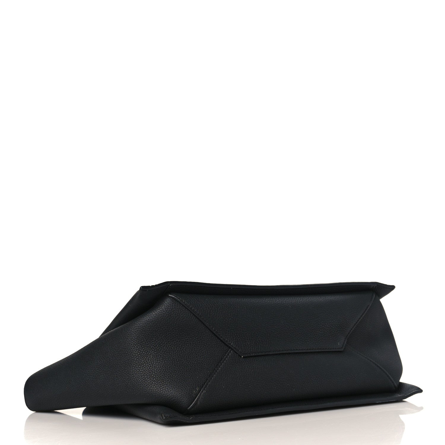 Celine Baby Grained Calfskin Medium Tri-Fold Bag Black 4 of 8
