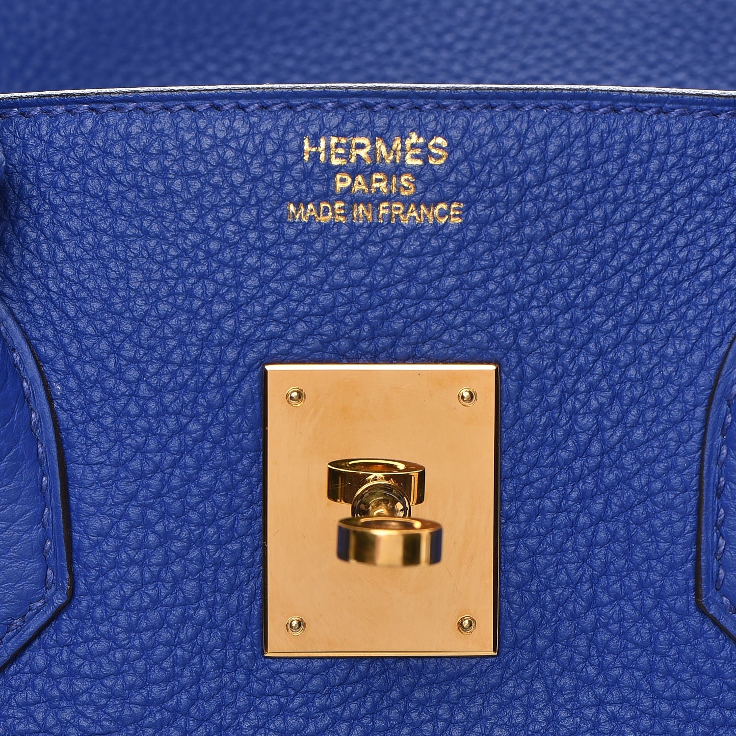 Hermes Togo Birkin 35 Bleu Electrique 20 of 32