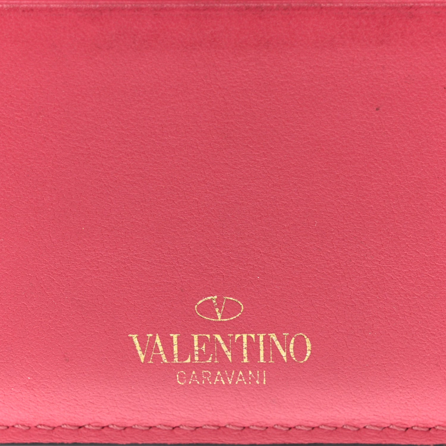 Valentino Garavani Vitello Rockstud Card Holder Shadow Pink 6 of 12