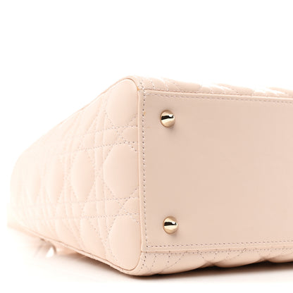 Christian Dior Lambskin Cannage Medium Lady Dior Light Pink 9 of 10