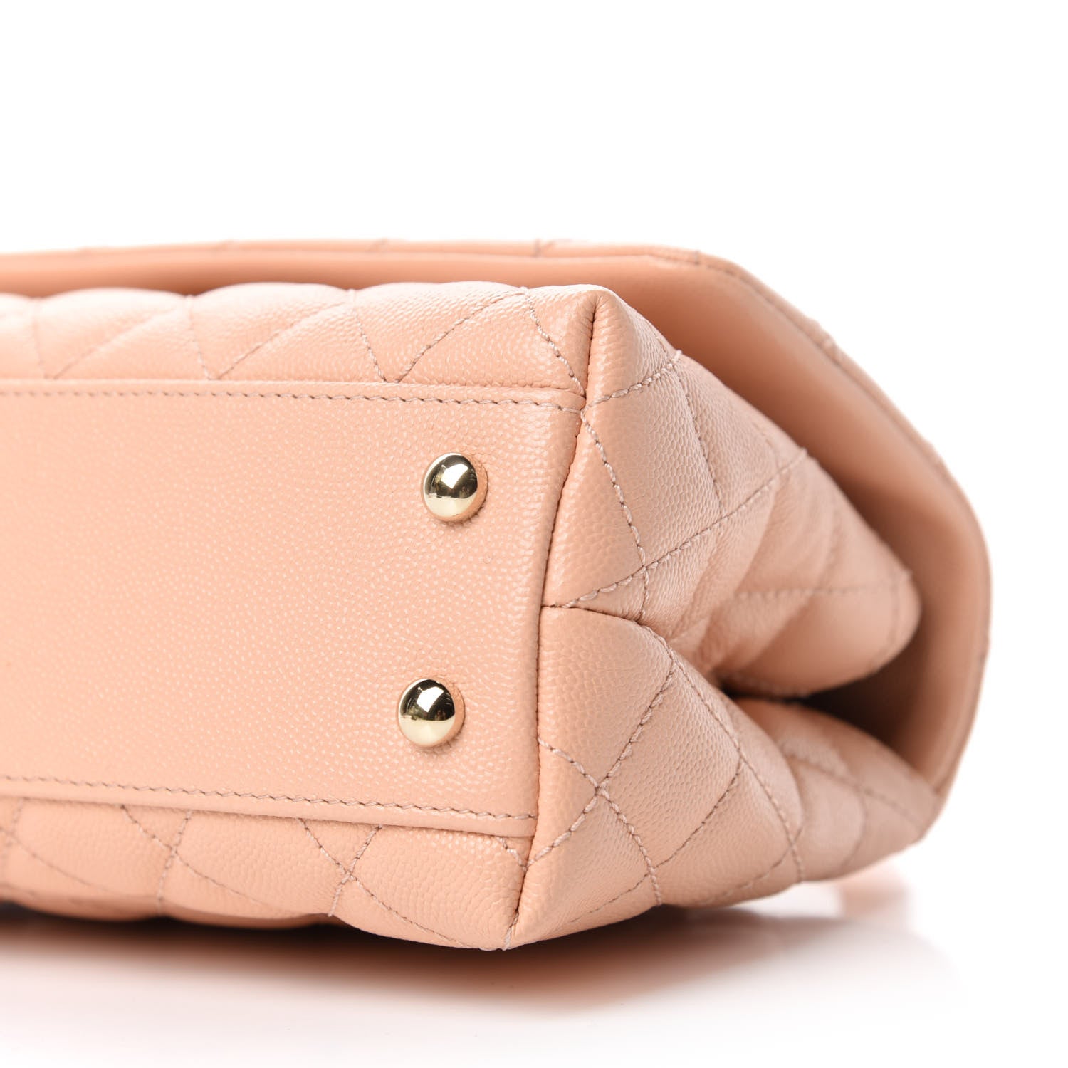 Chanel Caviar Quilted Mini Coco Handle Flap Beige 7 of 10