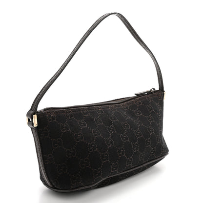 Gucci Monogram Boat Pochette Dark Brown 3 of 13