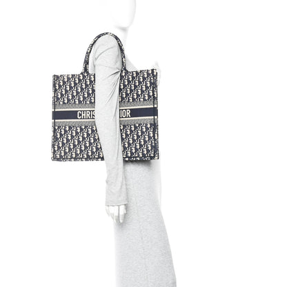 Christian Dior Oblique Large Book Tote Blue Multicolor 2 of 14