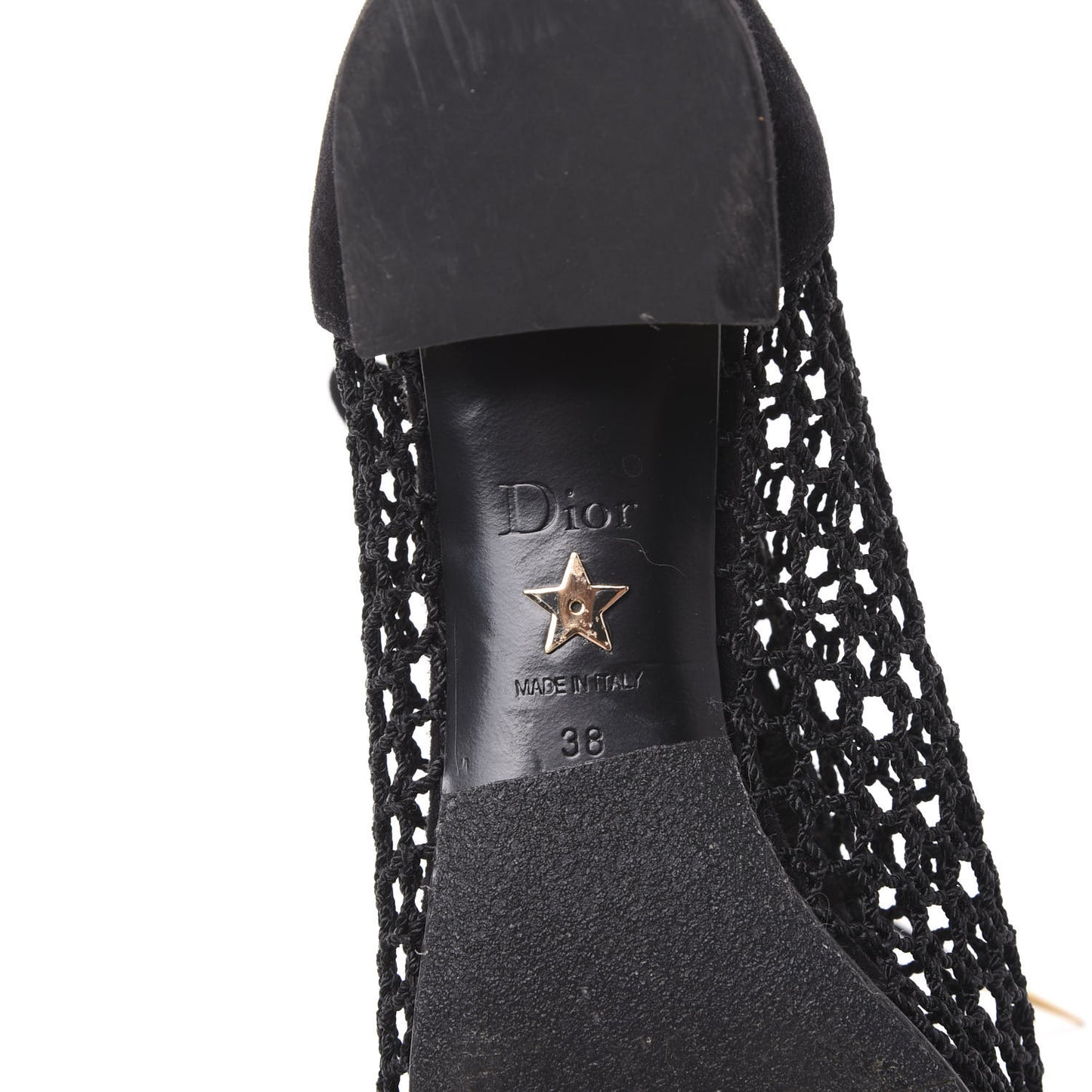 Suede Resille Naughtily-D 30mm Ankle Boots 38 Black