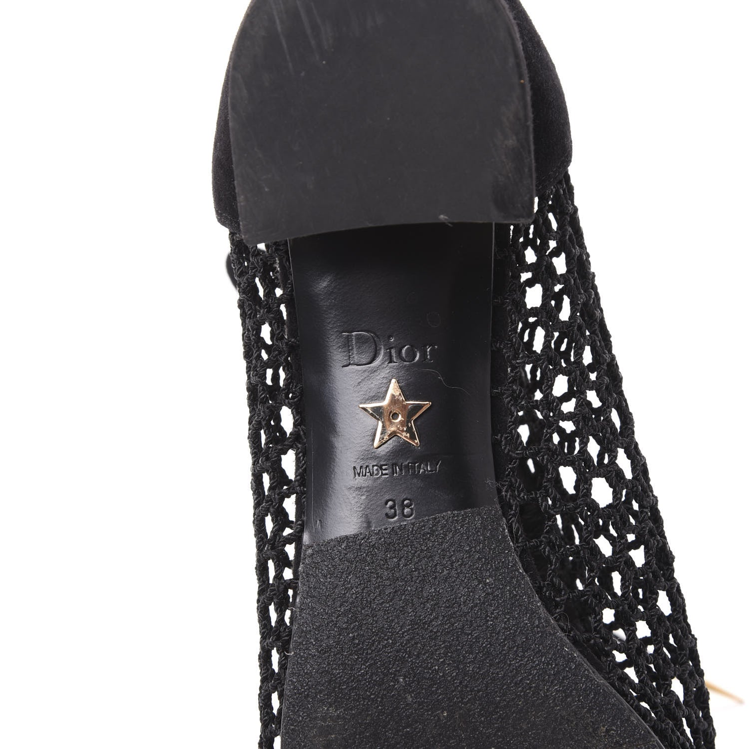Christian Dior Suede Resille Naughtily-D 30mm Ankle Boots 38 Black 6 of 9