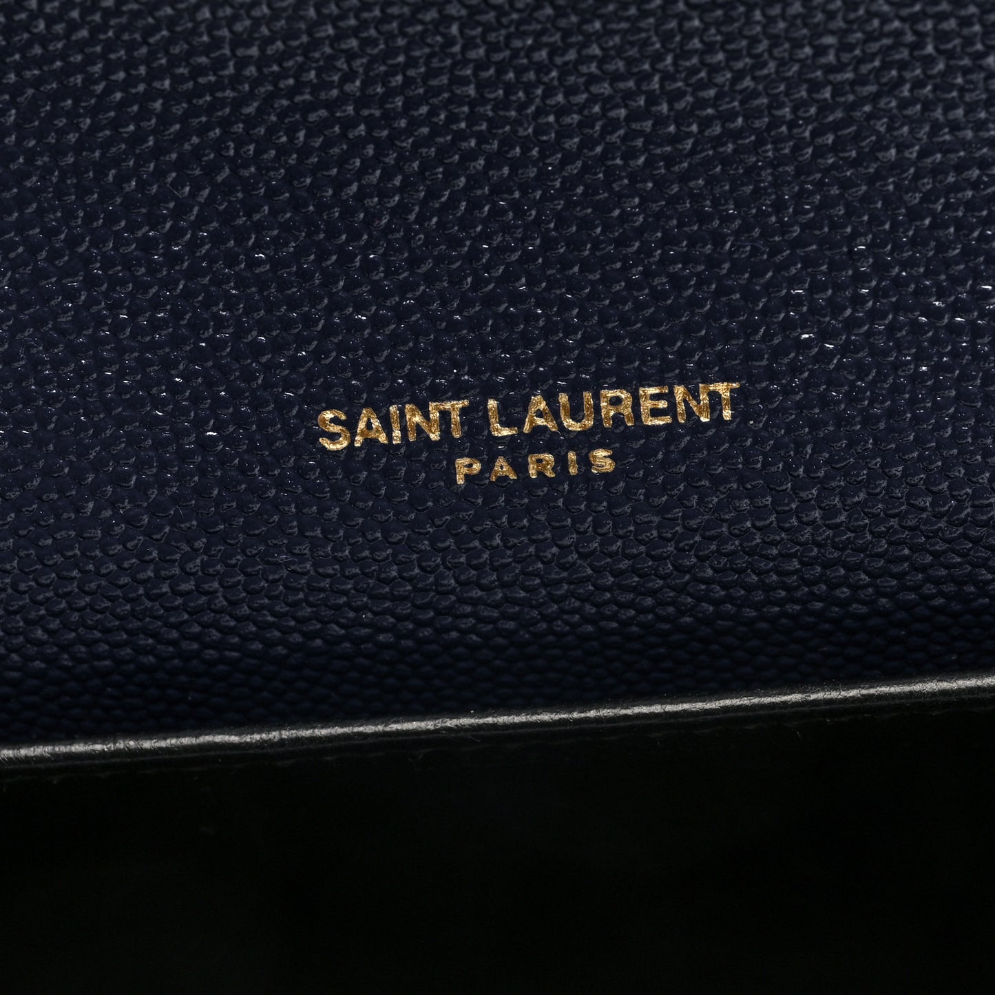 Grain De Poudre Monogram Uptown Chain Wallet Blue Charron