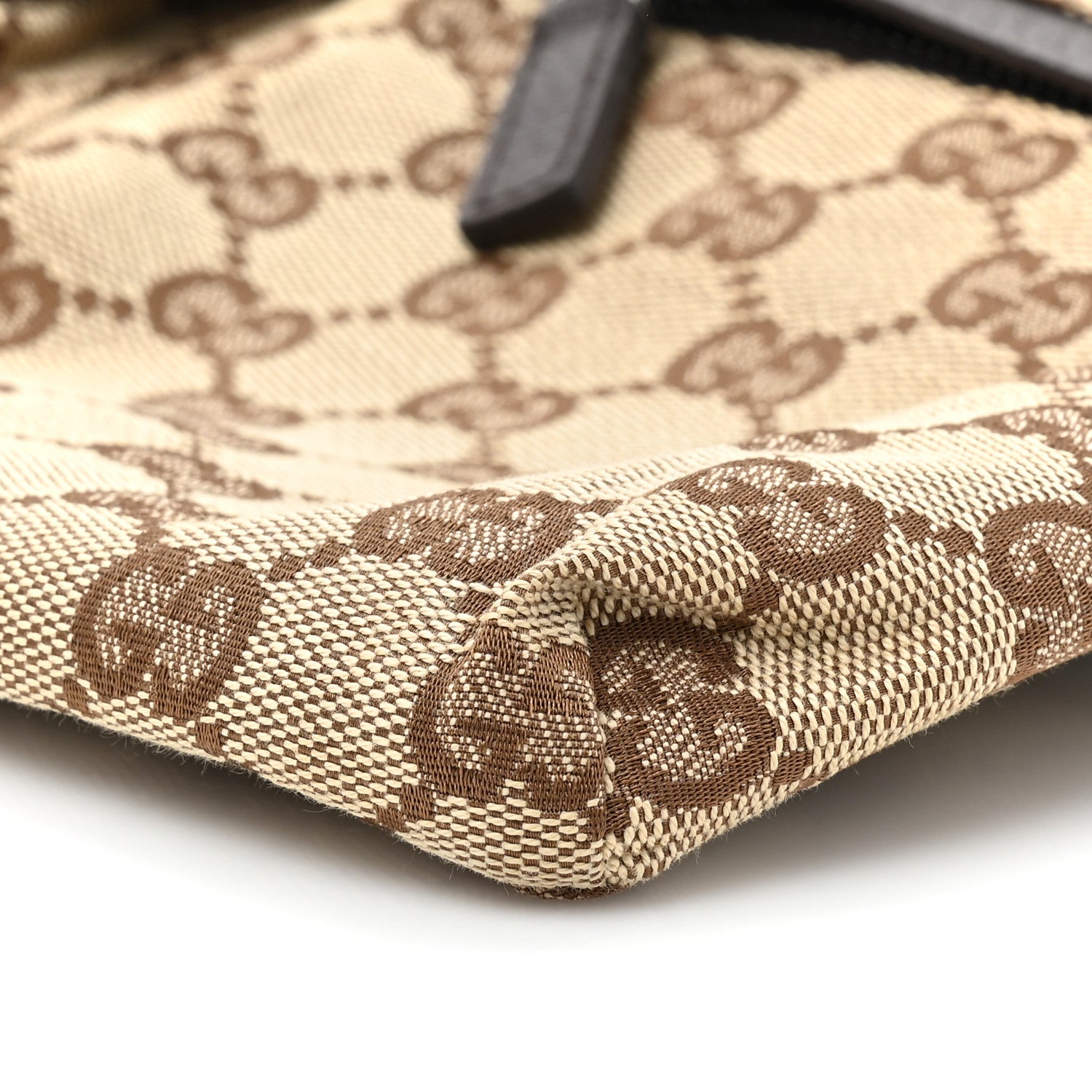Gucci GG Monogram Double Pocket Belt Bag Dark Brown 10 of 14