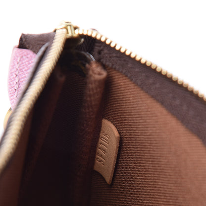 Louis Vuitton Monogram 2016 Christmas Animation Mini Pochette Accessories Rose Ballerine 7 of 7