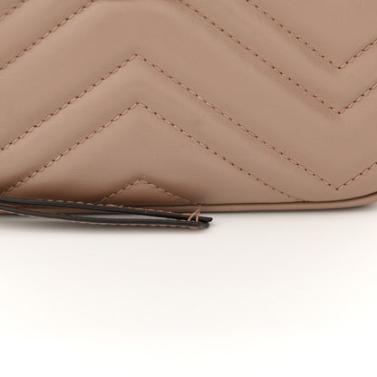 Gucci Calfskin Matelasse Mini GG Marmont Chain Shoulder Bag Porcelain Rose 15 of 17