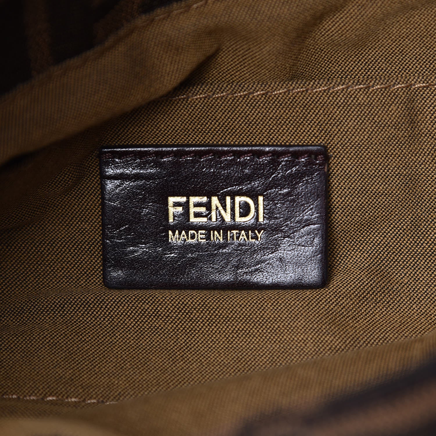 Fendi Zucca Small Chef Shoulder Bag Tobacco 6 of 10