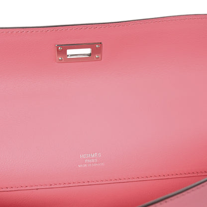 Hermes Swift Kelly Cut Clutch Pochette Rose D'Ete 6 of 8