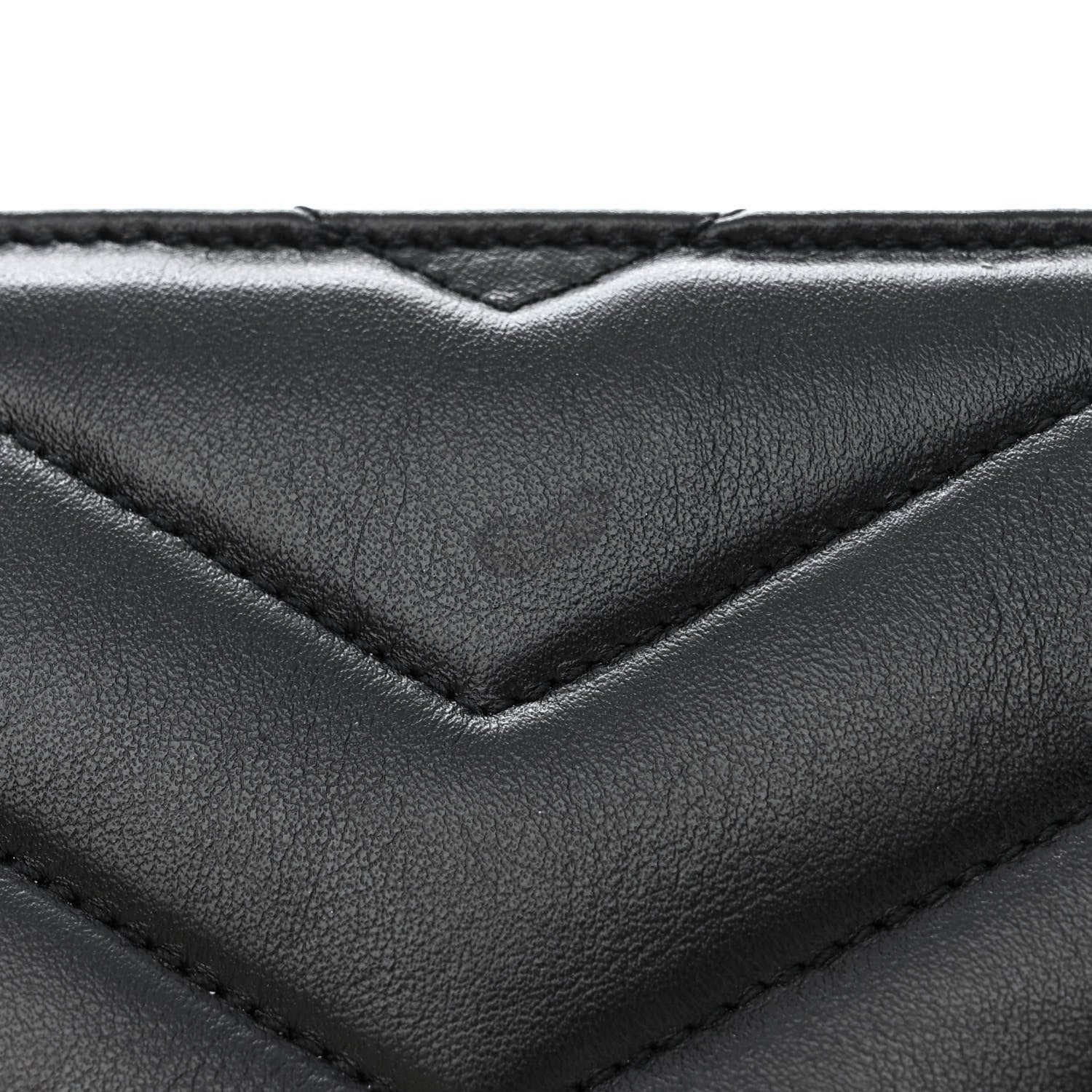 Saint Laurent Calfskin Y Quilted Monogram Monochrome Medium Loulou Chain Satchel Black 11 of 15