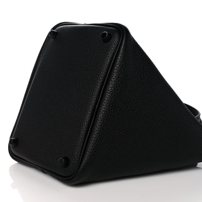 Hermes Taurillon Clemence Monochrome Picotin Lock 18 PM Black 9 of 10