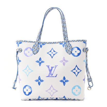 Louis Vuitton Monogram Giant By The Pool 2.0 Neverfull MM Blue 1 of 11