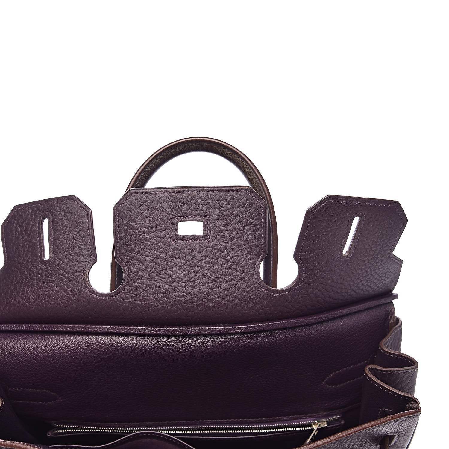 Hermes Taurillon Clemence Birkin 30 Raisin 22 of 39