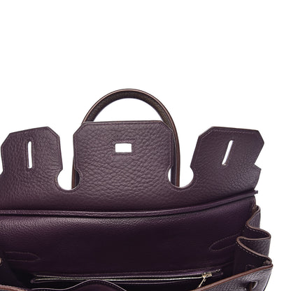 Hermes Taurillon Clemence Birkin 30 Raisin 22 of 39