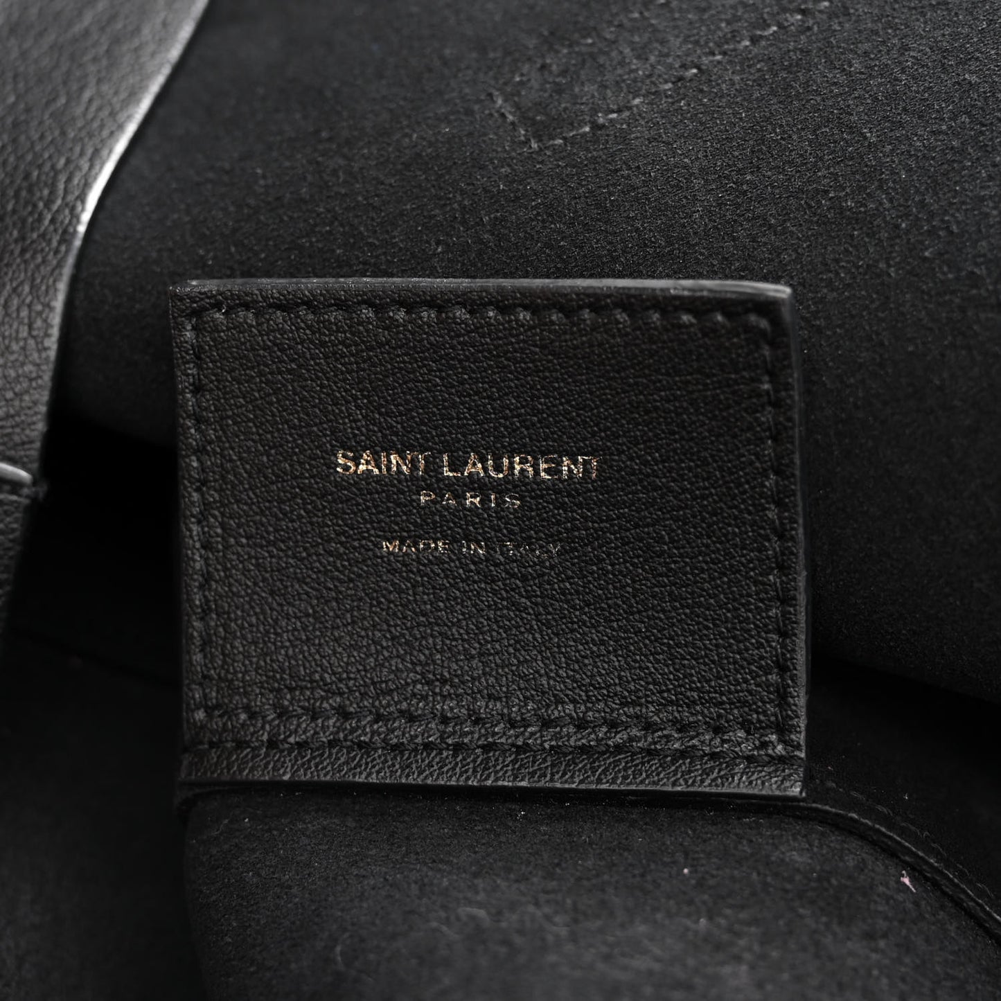 Calfskin East West Shopping Tote Black