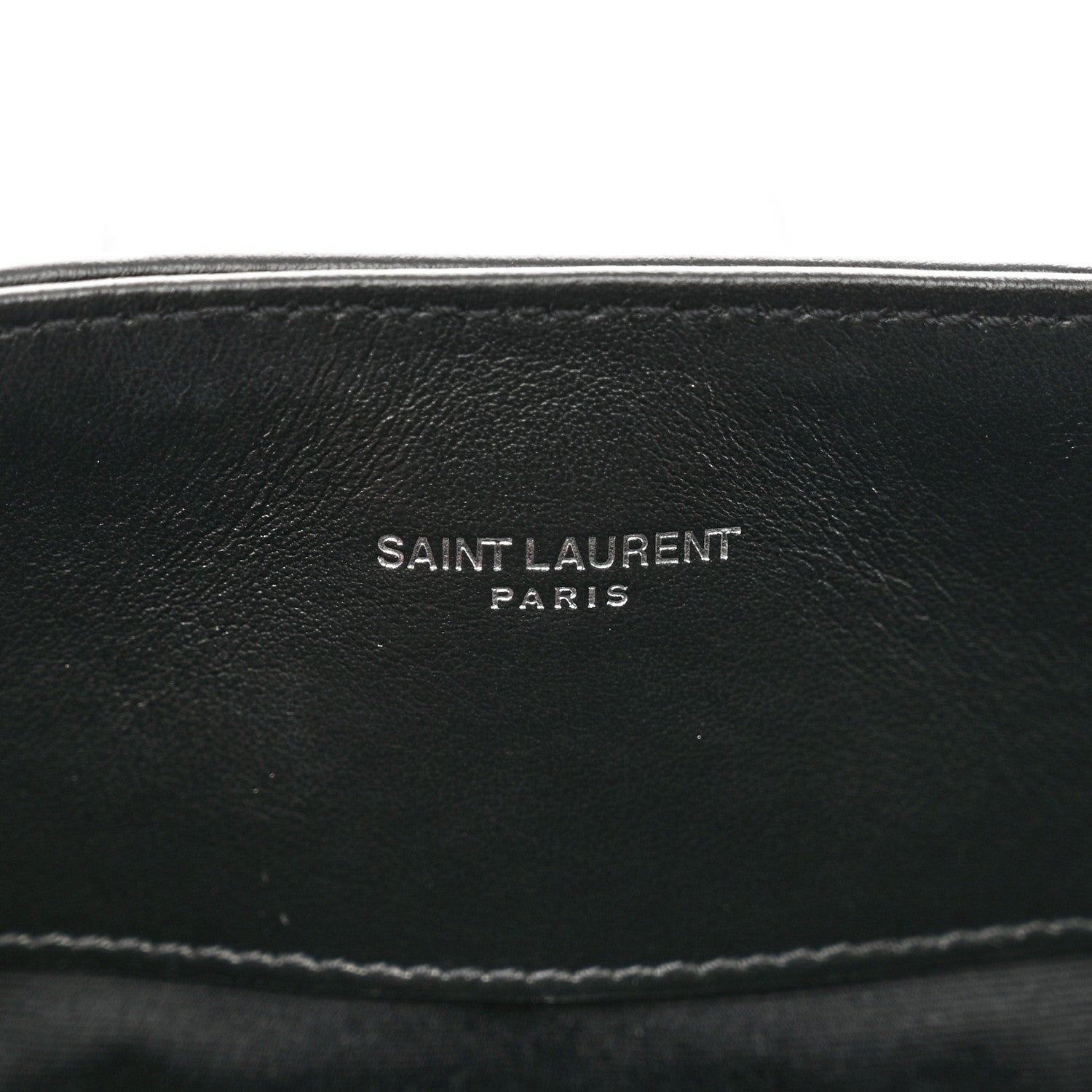 Saint Laurent Calfskin Y Quilted Monogram Large Loulou Shopper Black 8 of 11