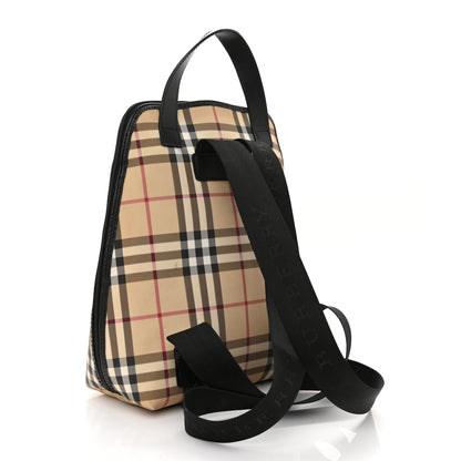 Burberry Canvas House Check Backpack Black 2 of 18