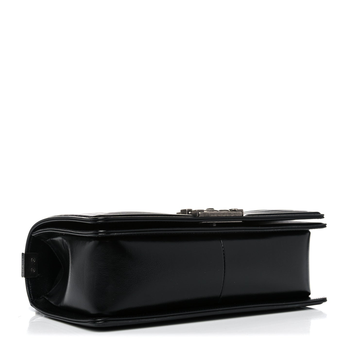 Metallic Glazed Calfskin Medium Boy Flap Pink Black