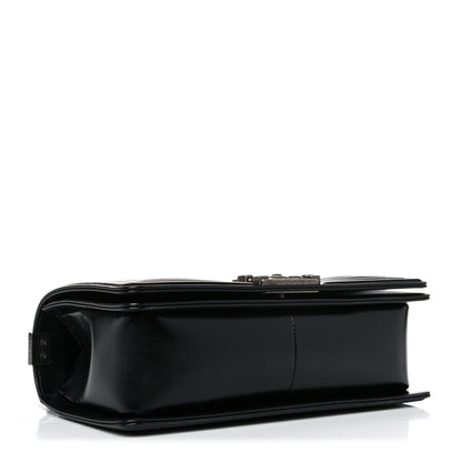 Chanel Metallic Glazed Calfskin Medium Boy Flap Pink Black 4 of 13