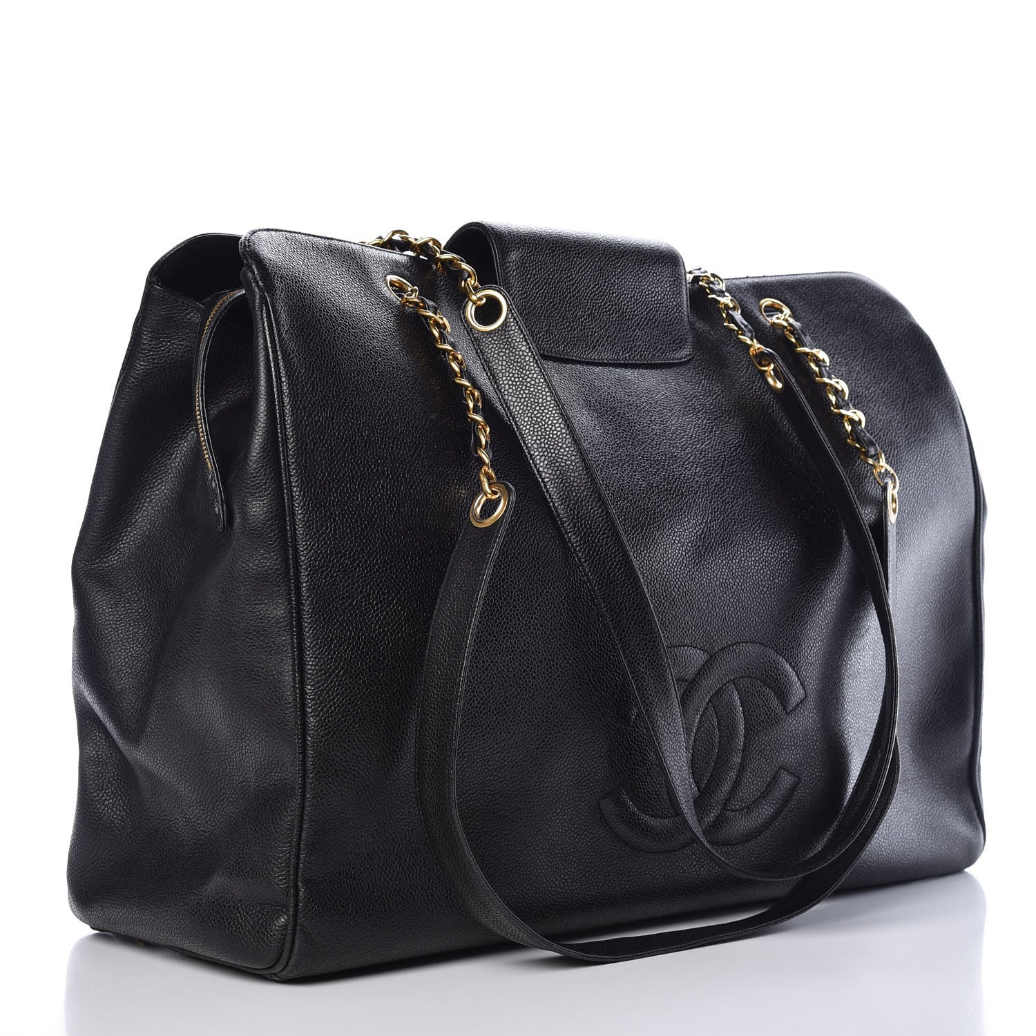 Chanel Caviar XL Weekender Bag Black 3 of 15