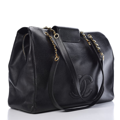 Chanel Caviar XL Weekender Bag Black 3 of 15