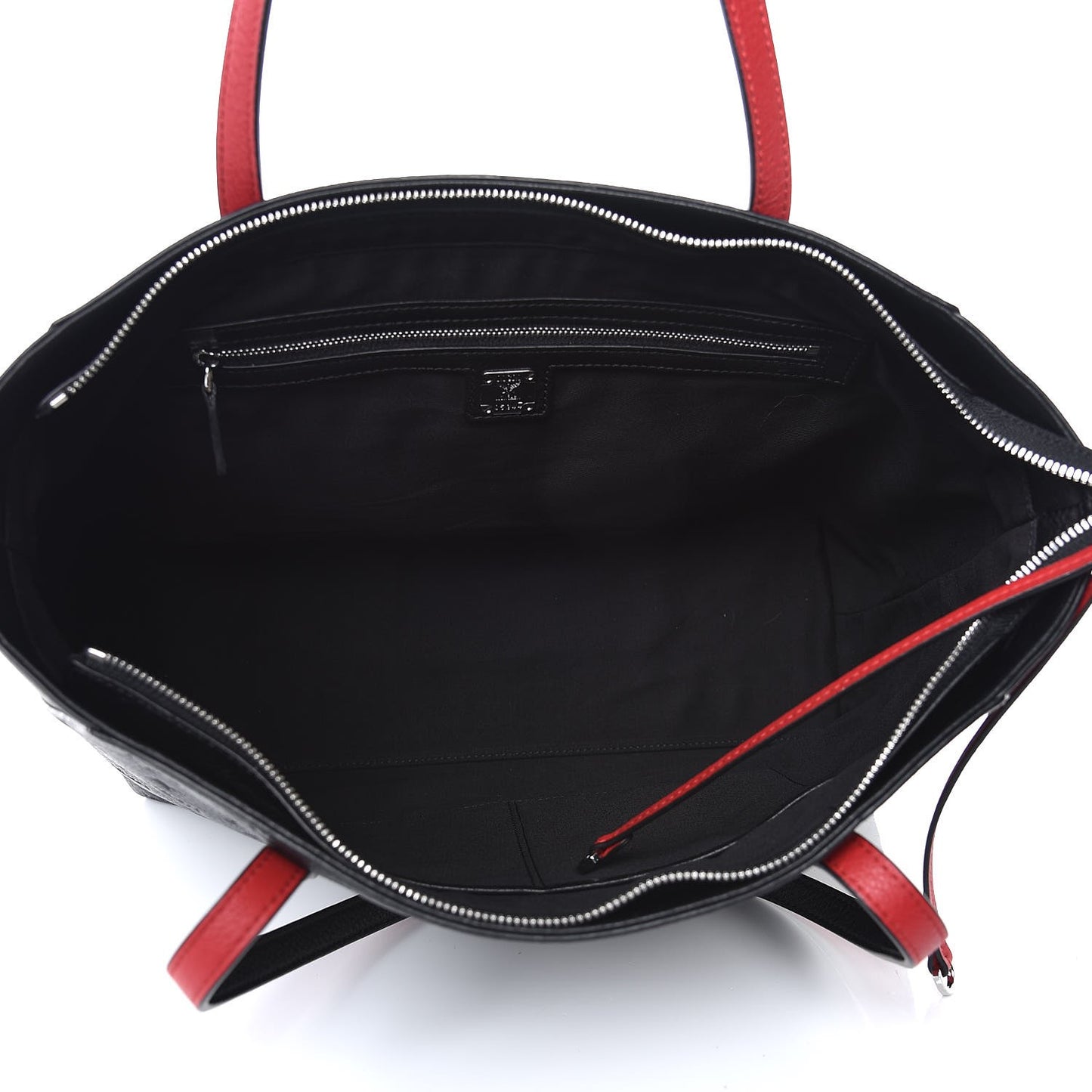 Calfskin Ottomar Monogram Medium Klara Shopper Tote Black