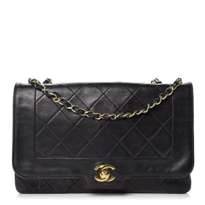 Chanel Lambskin Quilted Medium Single Flap Black 1 of 20