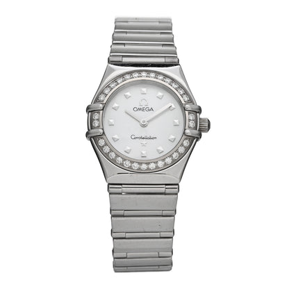 Omega Stainless Steel Diamond Bezel Mother of Pearl 22mm Constellation My Choice Quartz Watch 1465.71.00 1 of 4