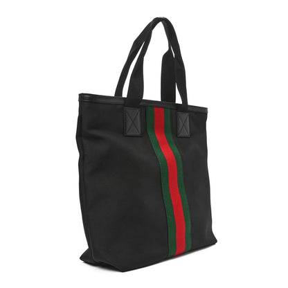 Gucci Techno Canvas Web Vertical Tote Black 3 of 10