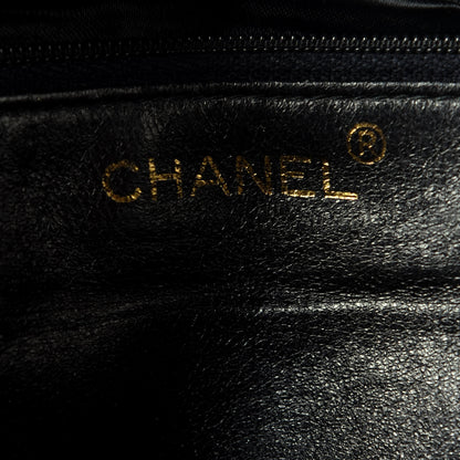 Chanel Lambskin Quilted Medium Braided Single Flap Black 6 of 9