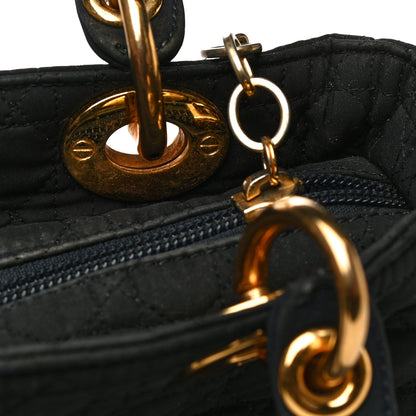 Christian Dior Nylon Cannage Medium Lady Dior Black 17 of 22