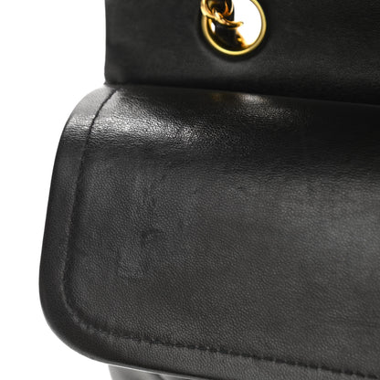 Chanel Lambskin Quilted Medium Double Flap Black 11 of 13