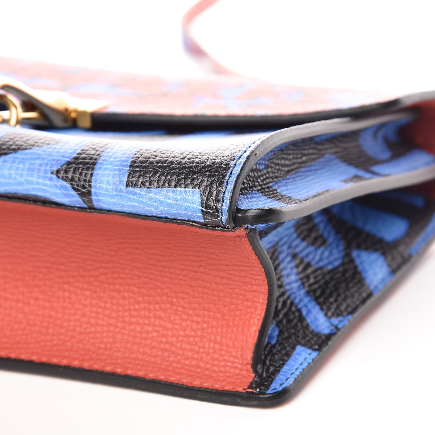 Burberry Calfskin Graffiti Print Small Macken Crossbody Bag Black 9 of 9